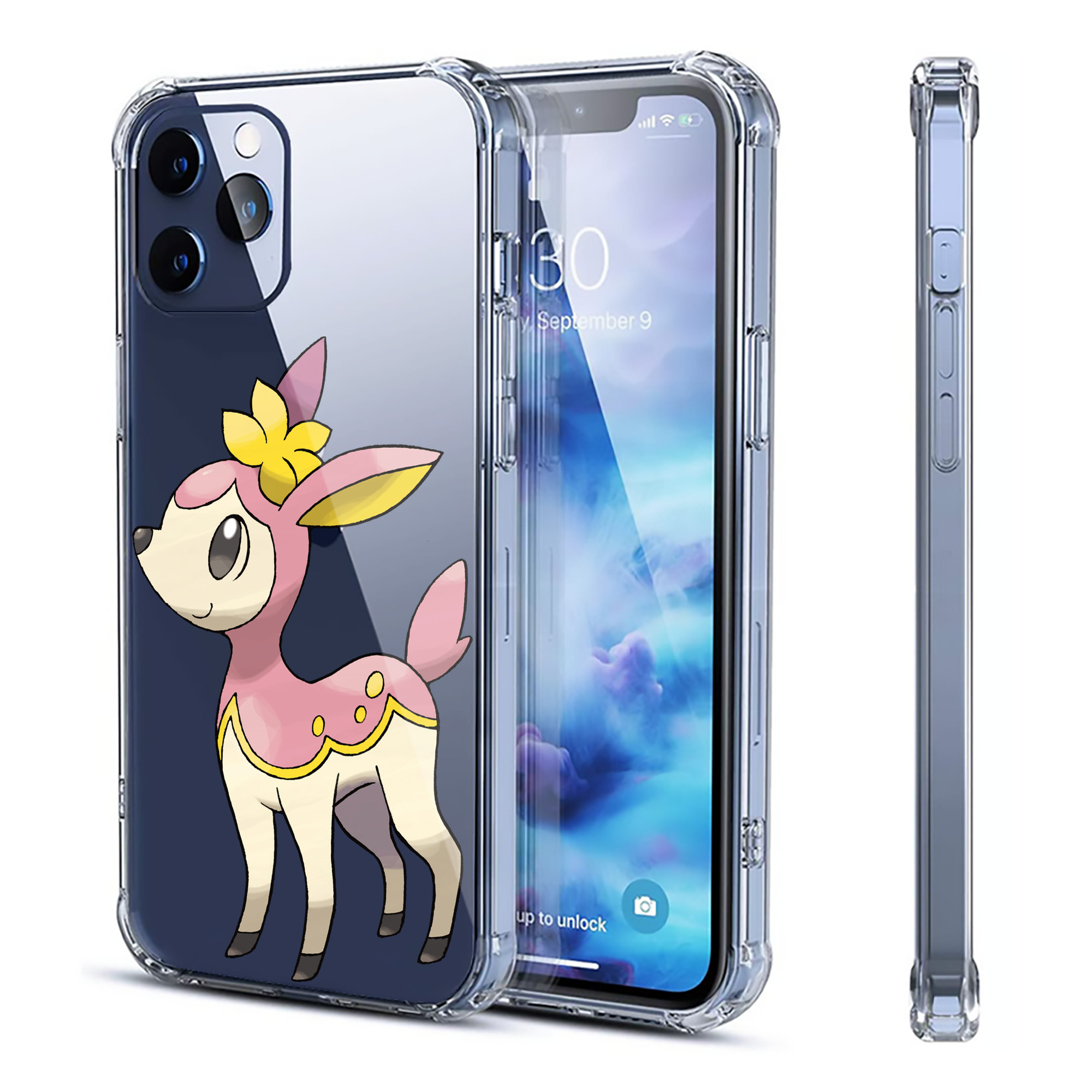 （画像用） ポケットモンスター Pokémon 【iPhone 12シリーズ対応】透明スマホケース（クリアソフトケース）